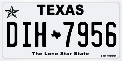 TX license plate DIH7956