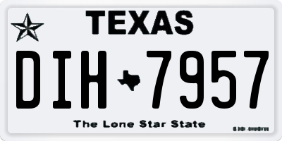 TX license plate DIH7957