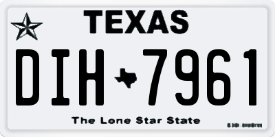 TX license plate DIH7961