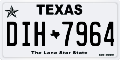 TX license plate DIH7964