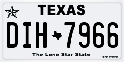 TX license plate DIH7966