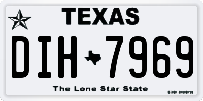 TX license plate DIH7969
