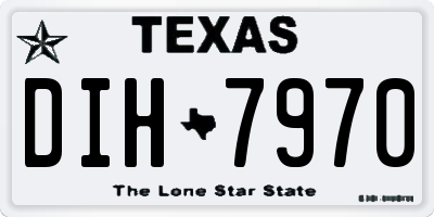 TX license plate DIH7970