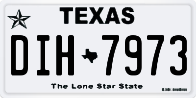 TX license plate DIH7973