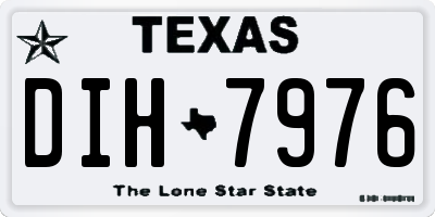 TX license plate DIH7976