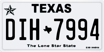 TX license plate DIH7994