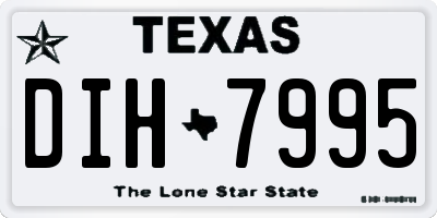 TX license plate DIH7995