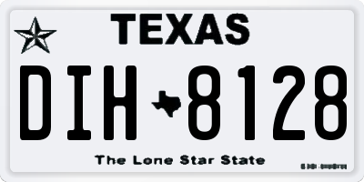 TX license plate DIH8128