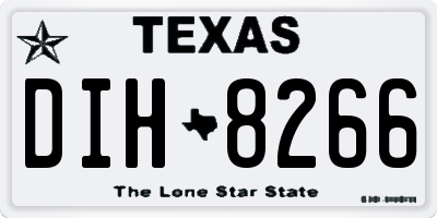 TX license plate DIH8266