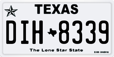 TX license plate DIH8339