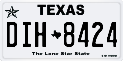 TX license plate DIH8424