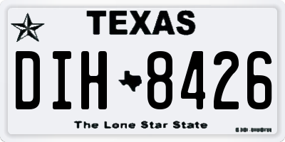 TX license plate DIH8426