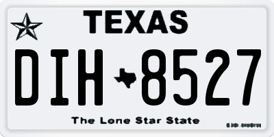 TX license plate DIH8527