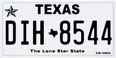 TX license plate DIH8544
