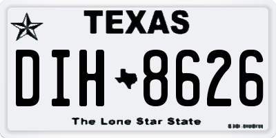 TX license plate DIH8626