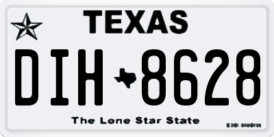 TX license plate DIH8628