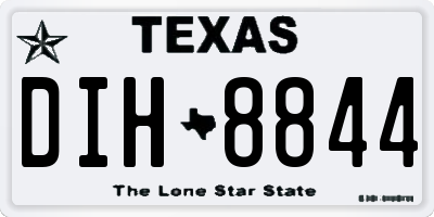 TX license plate DIH8844