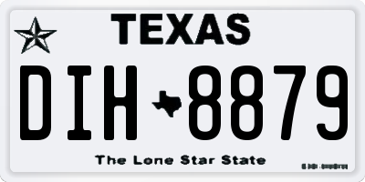 TX license plate DIH8879