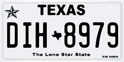 TX license plate DIH8979