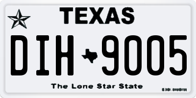TX license plate DIH9005