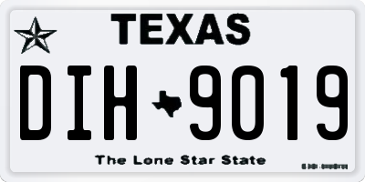 TX license plate DIH9019