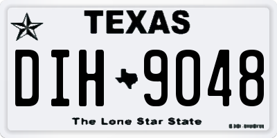 TX license plate DIH9048