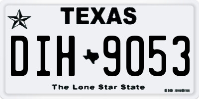 TX license plate DIH9053