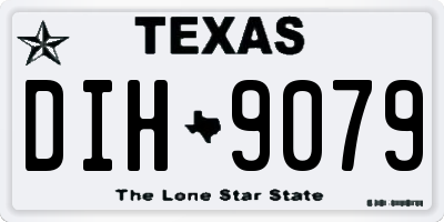 TX license plate DIH9079