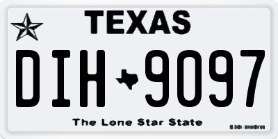 TX license plate DIH9097