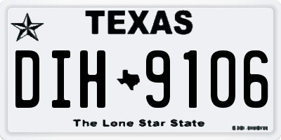 TX license plate DIH9106