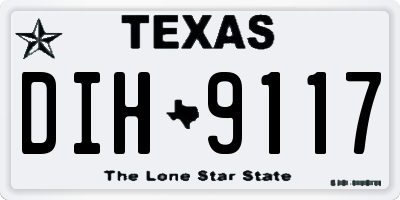 TX license plate DIH9117