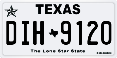 TX license plate DIH9120