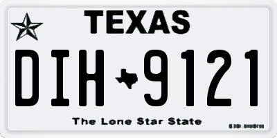TX license plate DIH9121