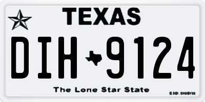 TX license plate DIH9124