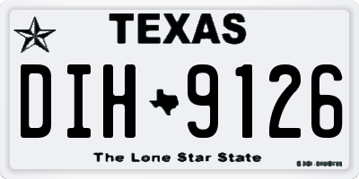 TX license plate DIH9126