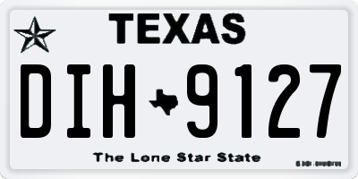 TX license plate DIH9127