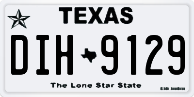 TX license plate DIH9129