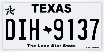 TX license plate DIH9137