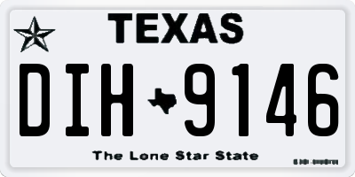 TX license plate DIH9146