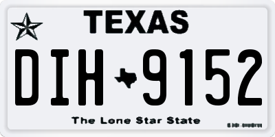 TX license plate DIH9152