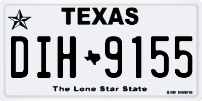 TX license plate DIH9155