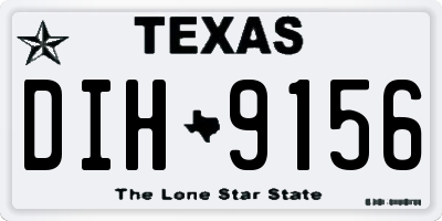 TX license plate DIH9156