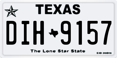 TX license plate DIH9157