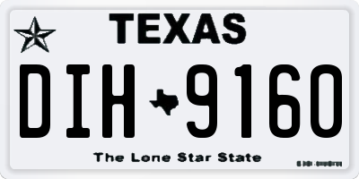 TX license plate DIH9160