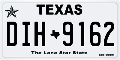 TX license plate DIH9162
