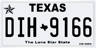 TX license plate DIH9166