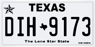 TX license plate DIH9173