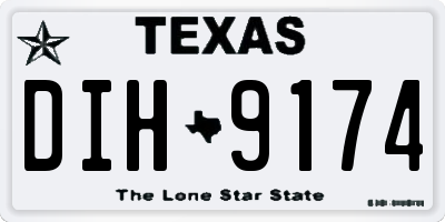 TX license plate DIH9174