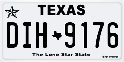 TX license plate DIH9176