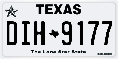 TX license plate DIH9177